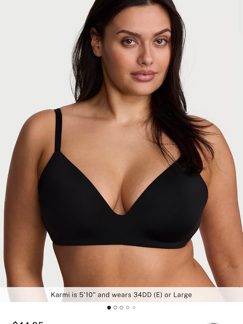 Victoria's Secret Smooth Wireless Black T-Shirt Bra